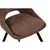 MID.YOU STOL, les, kovina, tekstil rjava