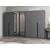 Hanah Home ormar sa reflektujućim staklom Nisa 20598, 315 cm, antracit