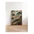 WallXpert uramljena slika 115250, snežni leopard u orijentalnom stilu među planinama i oblacima, 50 x 70 cm, ram u boji prirodnog drveta
