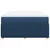 Vidaxl Box spring postelja z vzmetnico modra 140x190 cm blago