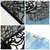 Murmure des Feuilles -1 - Blue, Black BlueBlack Decorative Wooden Wall Accessory