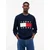 Tommy Jeans Pulover temno modra/rdeča/bela