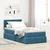 Krevet s od storage s madracem Tamno plava 90 x 190 cm Baršun