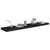 Plutajuće zidne police 4 kom crne 120 x 23,5 x 3,8 cm MDF