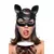Tailz Black Cat Tail Anal Plug & Mask Set Black