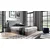 Boxspring postelja Wood 4 - 160x200 cm - temni hrast