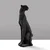 Aberto Design Dekorativna figura Leopard, 15x43x15 cm, Crna