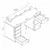 Hanah Home radni sto Alen 150cm 5 Drawer Cabinet, 150 cm, beli