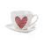Florina Darilna skodelica s krožnikom Hearts 460 ml