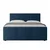 Livetastic BOXSPRING POSTELJA 180 cm  x 200 cm , les, kovina, umetna masa, tekstil modra