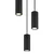 Globo 57918-3HB - Luster na sajli JAMES 3xGU10/25W/230V crna
