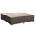 Vidaxl Box spring postelja z vzmetnico temno rjava 180x200 cm blago
