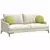 Jastučići za sjedenje 2 pcs Svijetlo zelena O40 x 13 cm tkanina