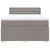 Vidaxl Box spring postelja z vzmetnico taupe 140x190 cm blago