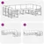 Set vanjskih sofa s jastukom 9 pcs Bijela i bež