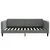 Vidaxl Raztegljiva postelja temno siva 100x200 cm blago