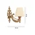 OPVIQ Zidna lampa Gloria Cream Gold