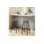 Hanah Home Barska stolica Mola, Braon-crna