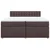 Vidaxl Box spring postelja z vzmetnico temno rjav 200x200 cm blago