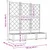 Vrtna saksija 3 pcs Bijeli 120 x 40 x 125,5 cm Plastika