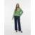 VERO MODA Pulover VMGOLD zelena/bela