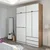 Hanah home Ormar Elina 185x253x52cm Belo-Bež