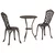 Bistro set za vrt 3 pcs Bronzana Aluminij