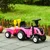 ECO TOYS Traktor sa prikolicom Roze