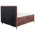 Esposa BOXSPRING POSTELJA 140 cm  x 200 cm , tekstil rdečerjava