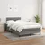 Vidaxl Box spring postelja z vzmetnico temno siva 120x200 cm blago