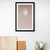 Plakat s paspartujem mesec v nežnih tonih - 40x60 silver