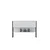 Hanah Home Komoda Luxe, 120x80x30 cm, Bela