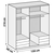 Ormar Sa Klasičnim Vratima Level 36 D