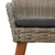 Vrtna stolica s jastukom 2 pcs Crna 62,5 x 55 x 82 cm poliratan