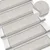 Vidaxl Samolepilne preproge za stopnice Sisal-Look 30 kosov Platina