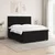vidaXL Postelja boxspring z vzmetnico Črna 160 x 200 cm Žamet