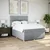 Vidaxl Box spring postelja z vzmetnico svetlo siva 140x200 cm blago