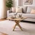 Hanah Home Oscar Kare trpezarijski sto 100 × 100 × 75 cm, hrast