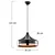 Opviq Luster Yildo-253-S-LW, Crni