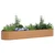 Vidaxl Dvignjena gredica Rjava 320 x 80 x 44 cm Jeklo