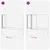 Tuš paravan Crna 120 x 2 x 117 cm Aluminij i PP