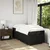 Vidaxl Box spring postelja z vzmetnico črn 90x190 cm blago