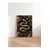 WallXpert uramljena slika 115249, zlatna zmija sa baroknim ornamentima na crnoj pozadini, 50 x 70 cm, ram u boji prirodnog drveta