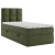 MID.YOU POSTELJA Z VZMETNICO 90 cm  x 200 cm , les, tekstil, leseni material temno zelena
