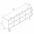 Hanah Home Konzola Lotus, 180x81x45 cm, Bela