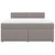 Vidaxl Box spring postelja z vzmetnico taupe 180x200 cm blago