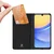 DUX DUCIS Skin Pro – glatka kožna preklopna maska za Samsung Galaxy A16 5G crna
