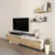 Hanah Home TV Komoda Tammy, 180x54x36,8 cm, Belo-Hrast
