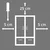 Novel omara Z Drsnimi Vrati Covalo, Barva Šampanjca