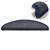 Prostirke za stepenice 15 kom 56x17x3 cm tamno sive i plave poluokrugle